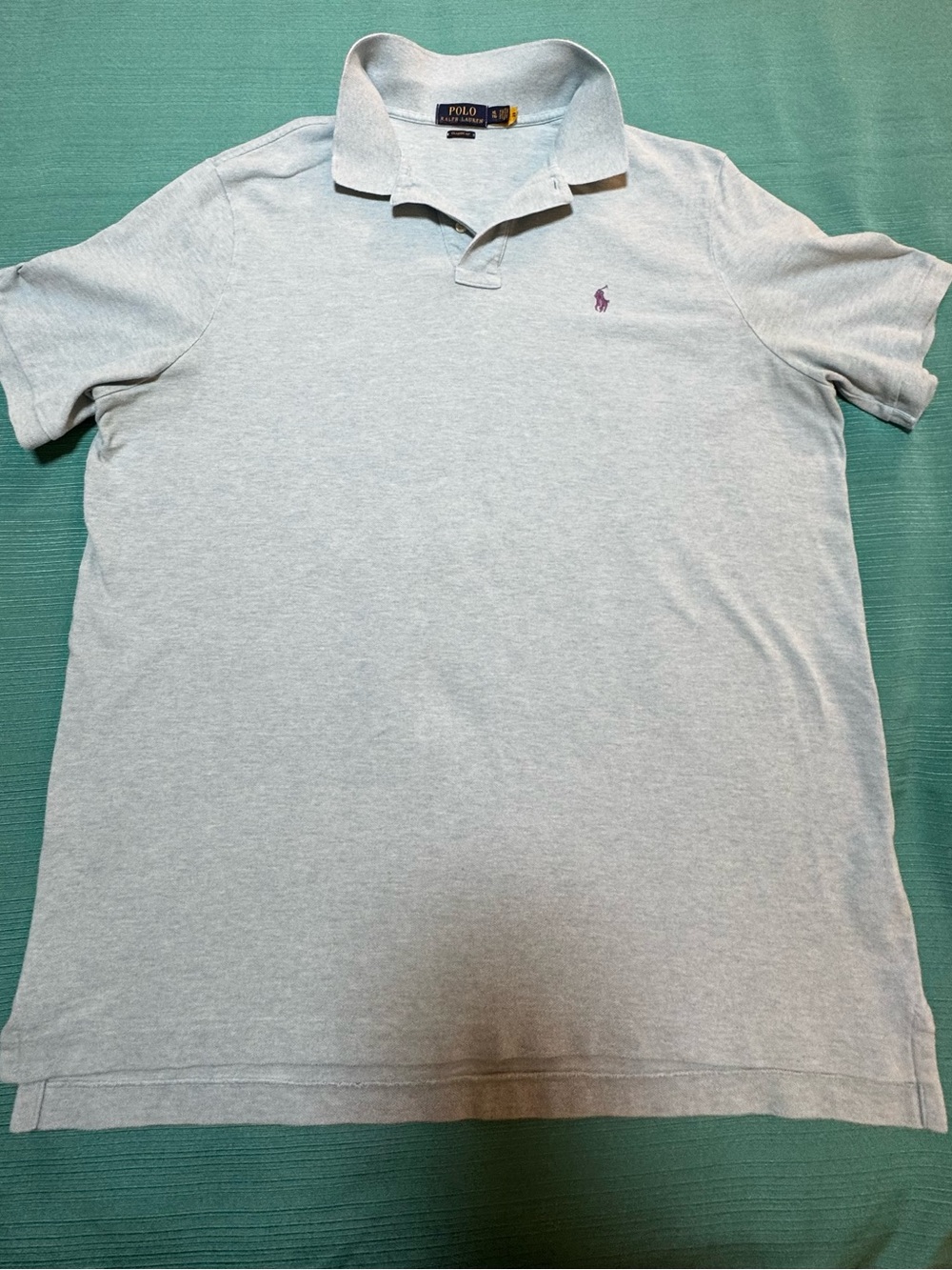 Polo by Ralph Lauren Men’s Light blue Classic Pique Polo Shirt, XL